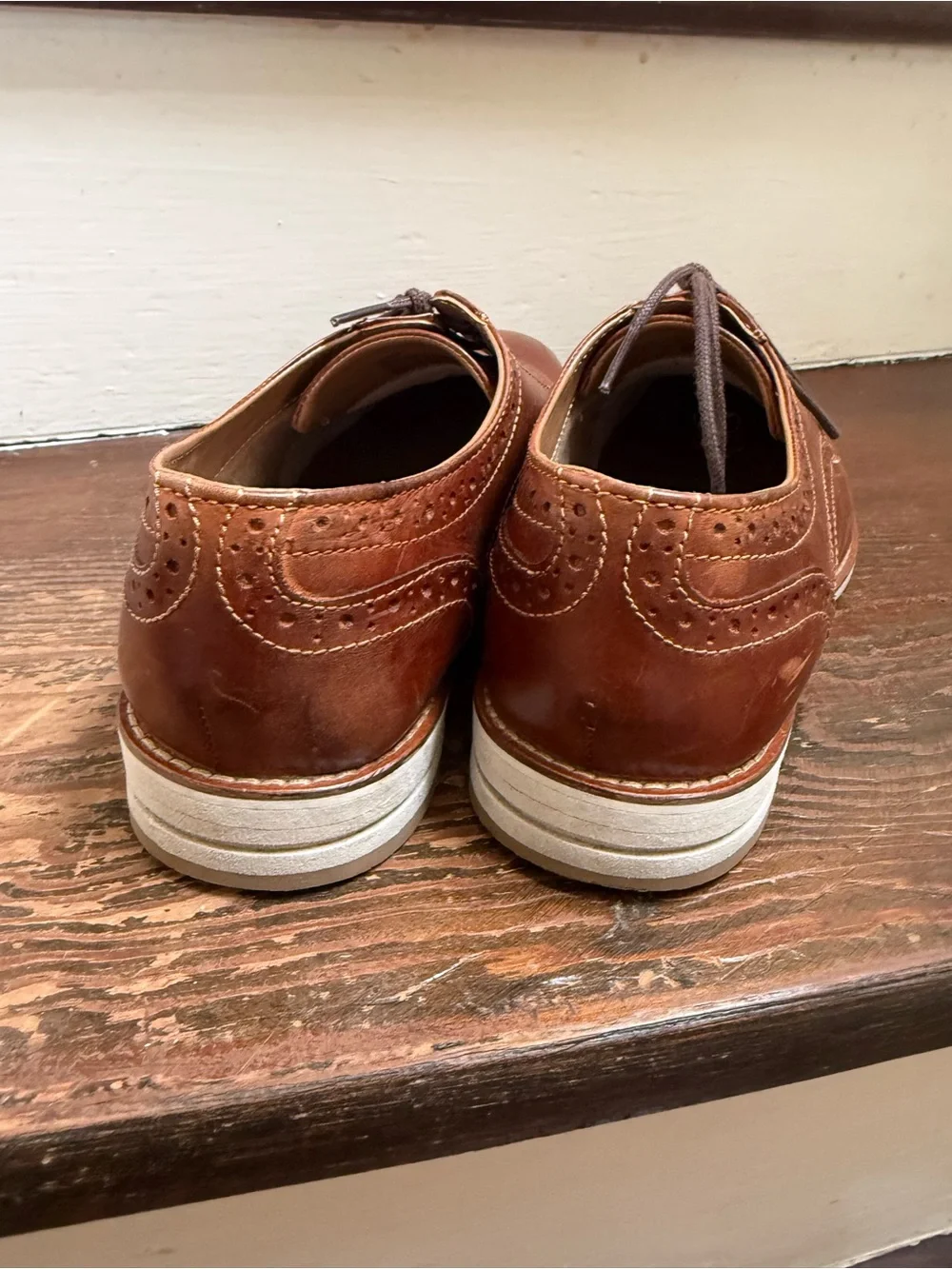 Steve Madden men’s leather Oxfords in brown size 7